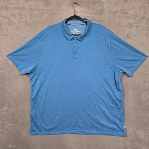 Tommy Bahama Polo Shirt Men's 3XL Blue Short Sleeve